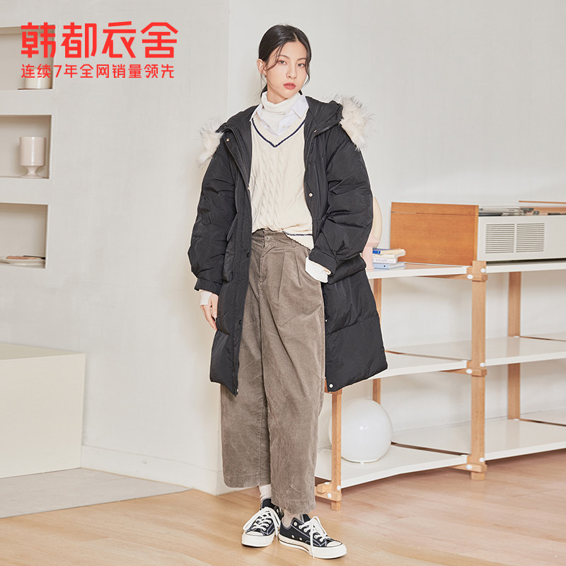韩都衣舍outlets2020新款白鸭绒 韩都衣舍outlets店羽绒服