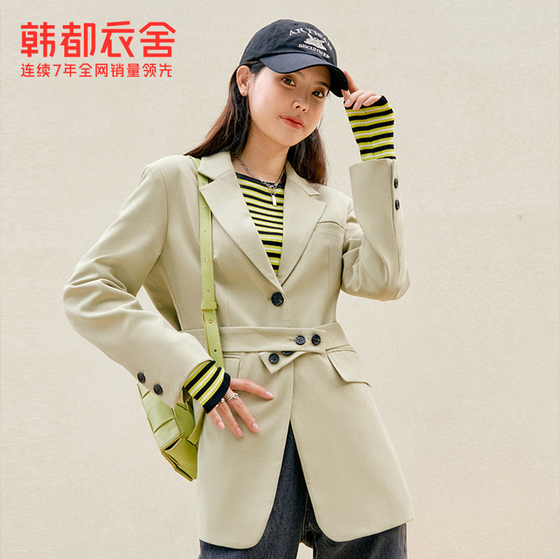 韩都衣舍outlets2021秋装新款韩版 韩都衣舍outlets店西装