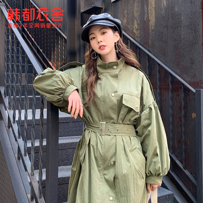 韩都衣舍outlets2020秋冬新款风衣 韩都衣舍outlets店风衣