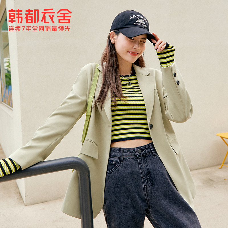 韩都衣舍outlets2021秋装新款韩版 韩都衣舍outlets店西装