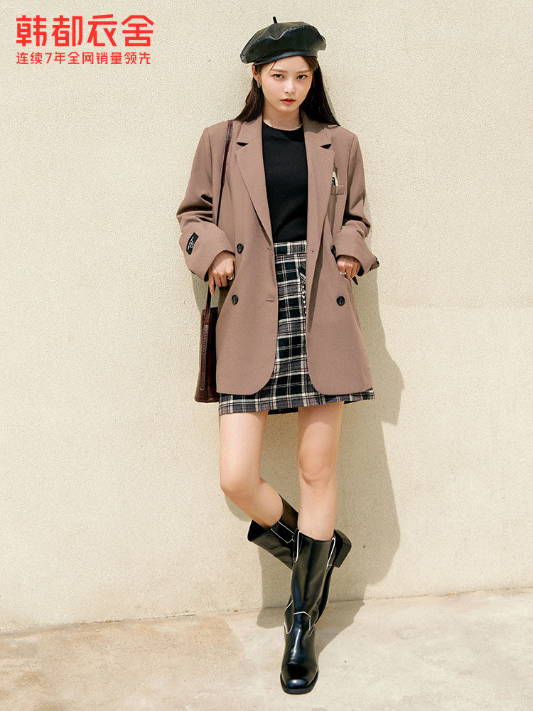 韩都衣舍outlets外套薄款2021西服 韩都衣舍outlets店西装