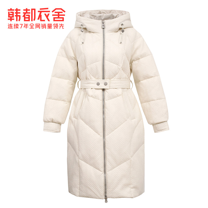 韩都衣舍outlets冬季菱形格羽绒服 韩都衣舍outlets店羽绒服