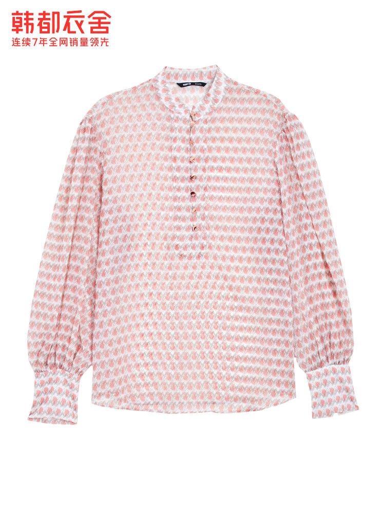 韩都衣舍outlets花色2021雪纺衫 韩都衣舍outlets店蕾丝衫/雪纺衫