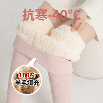 In wool warm pants with autumn and winter thickened Northeastern cotton pants Tetty thick underpants with high waist and winter autumn pants cashmere