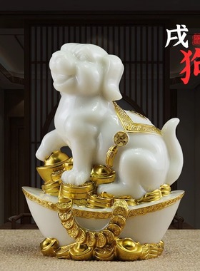 十二生肖摆件汉白玉铜鼠牛虎兔龙马羊鸡狗猪家居工艺装饰品