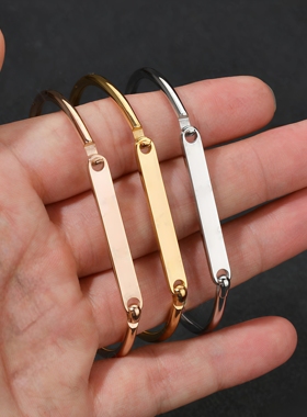 不锈钢女士手镯节日礼物