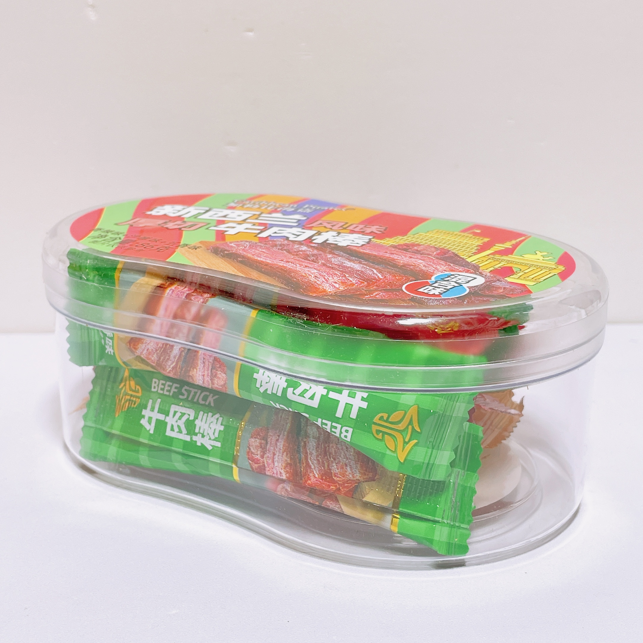 临期食品特卖新西兰风味厚切牛肉棒混合口味香辣沙嗲五香味零食