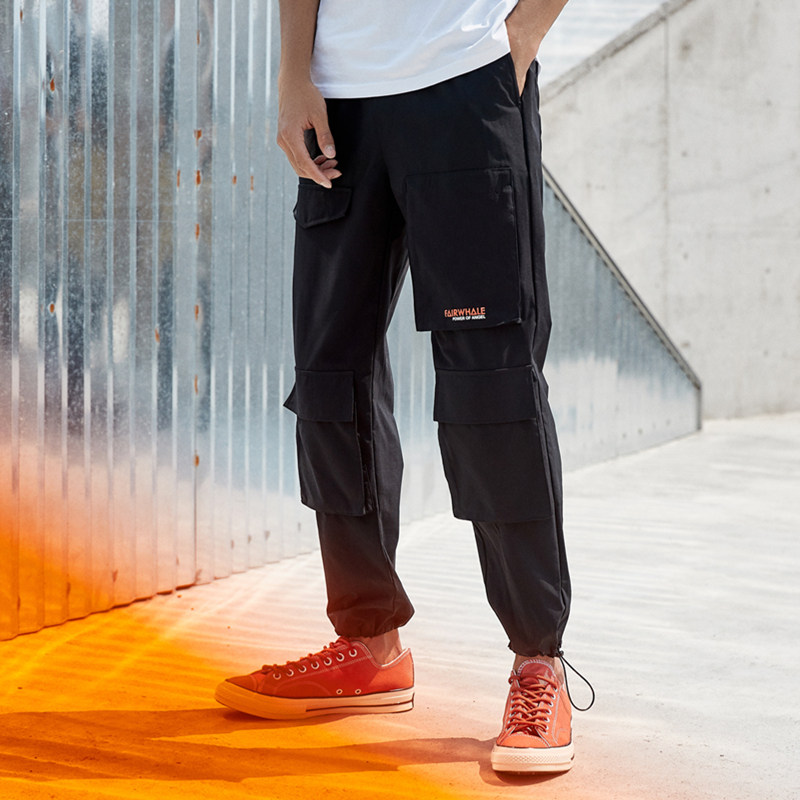 马克华菲男2019夏季新款束脚工装裤 马克华菲outlets店休闲裤