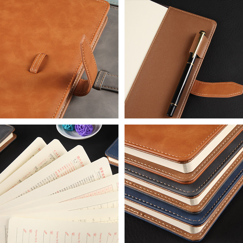 如晨192页皮面带扣笔记本子 记事本a5大号商务办公会议记录本加厚,淘宝优惠券,粉丝福利购,淘宝优惠卷
