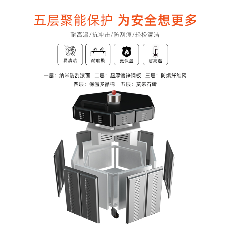 陶艺电窑炉中高温陶瓷炉子1300度陶吧家用低功率陶炉设备智能窑炉