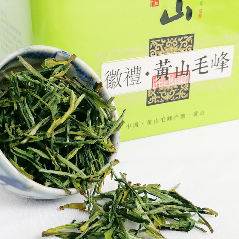 2023年新茶贡尖一等黄山毛峰雀舌春茶高山毛尖嫩芽绿茶250g铁罐茶