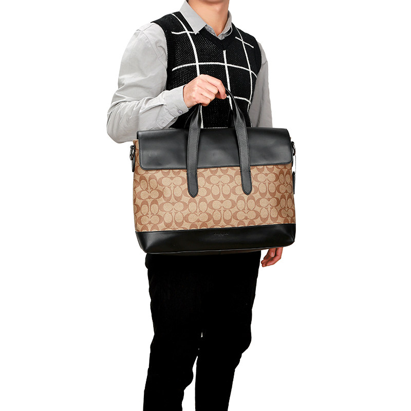 coach /蔻驰男士汉密尔顿斜跨包 GINKGOES海外男士包袋