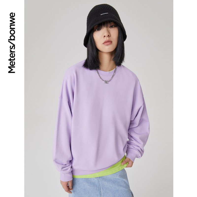 美特斯邦威套头春夏多色复古卫衣 美特斯邦威outlets店卫衣/绒衫