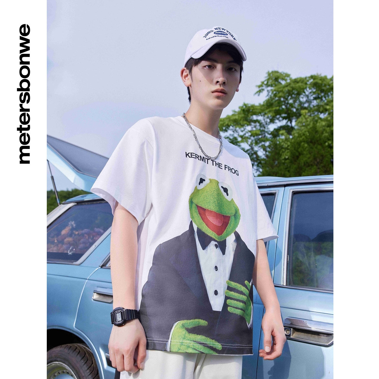 夏季美特斯邦威男女前胸大简约t恤 美特斯邦威outlets店T恤