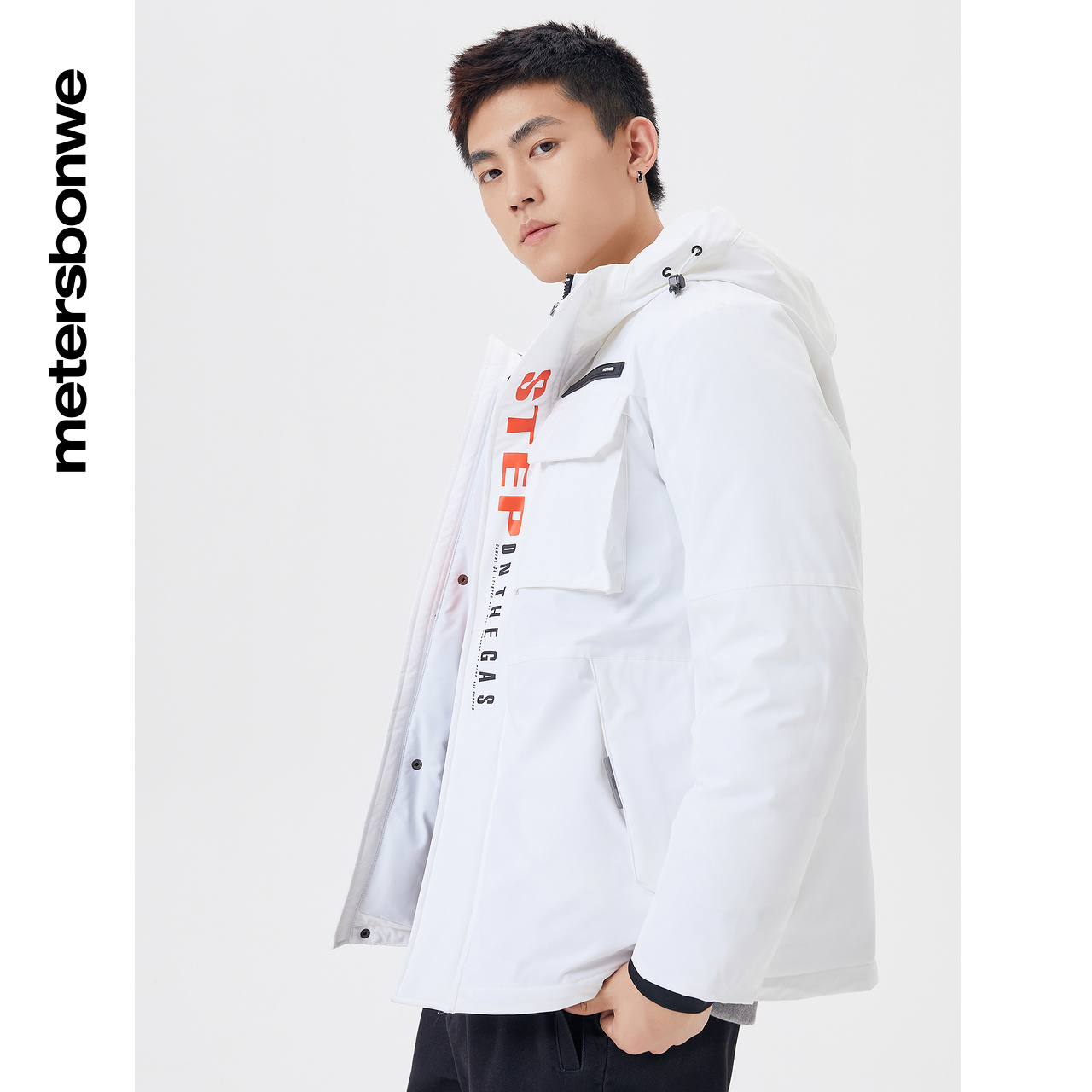 美特斯邦威冬季男士机能运动羽绒服 美特斯邦威outlets店羽绒服