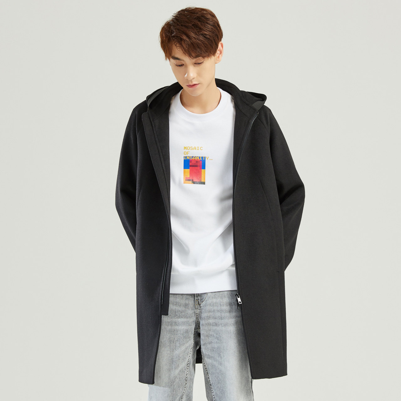  美特斯邦威outlets店毛呢大衣