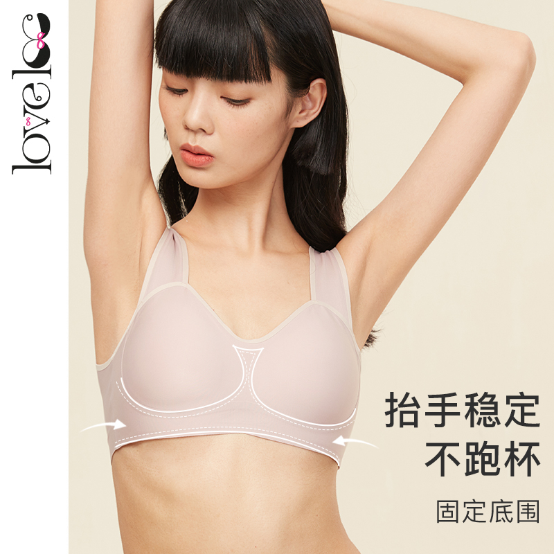 loveloc孕妇内衣哺乳文胸怀孕期专用产后喂奶背心舒适睡眠胸罩 - 图2