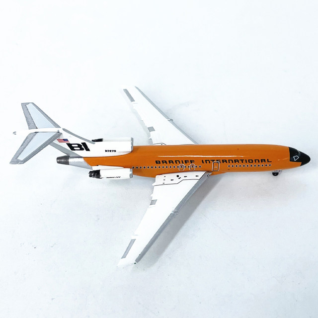 1 500 Braniff International Airlines Boeing 727-100 passenger aircraft N7279 aircraft model alloy finished product