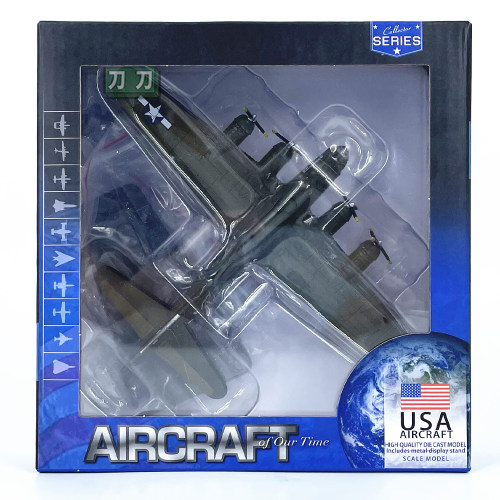 1:200美国B-17G飞机模型合金B17轰炸机免胶分色成品模型AF1 - 图1