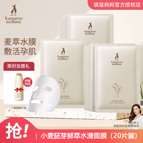 Kangaroo Mom 20 slices of Pregnant Woman Mask Natural Tonic Water Moisturizing Special Silk Mask Pregnant Woman Skin Care Products