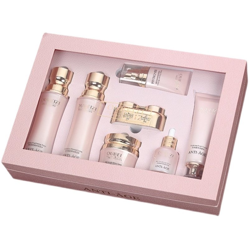 欧贝姿粉黛光采抗皱补水保湿提亮套装紧致水乳精华眼霜BB护肤套盒,淘宝优惠券,粉丝福利购,淘宝优惠卷