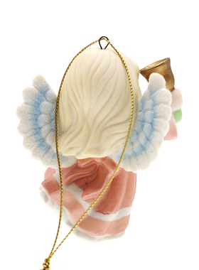 Precious Moments水滴娃娃报喜小天使陶瓷装饰摆件圣诞树挂饰挂件