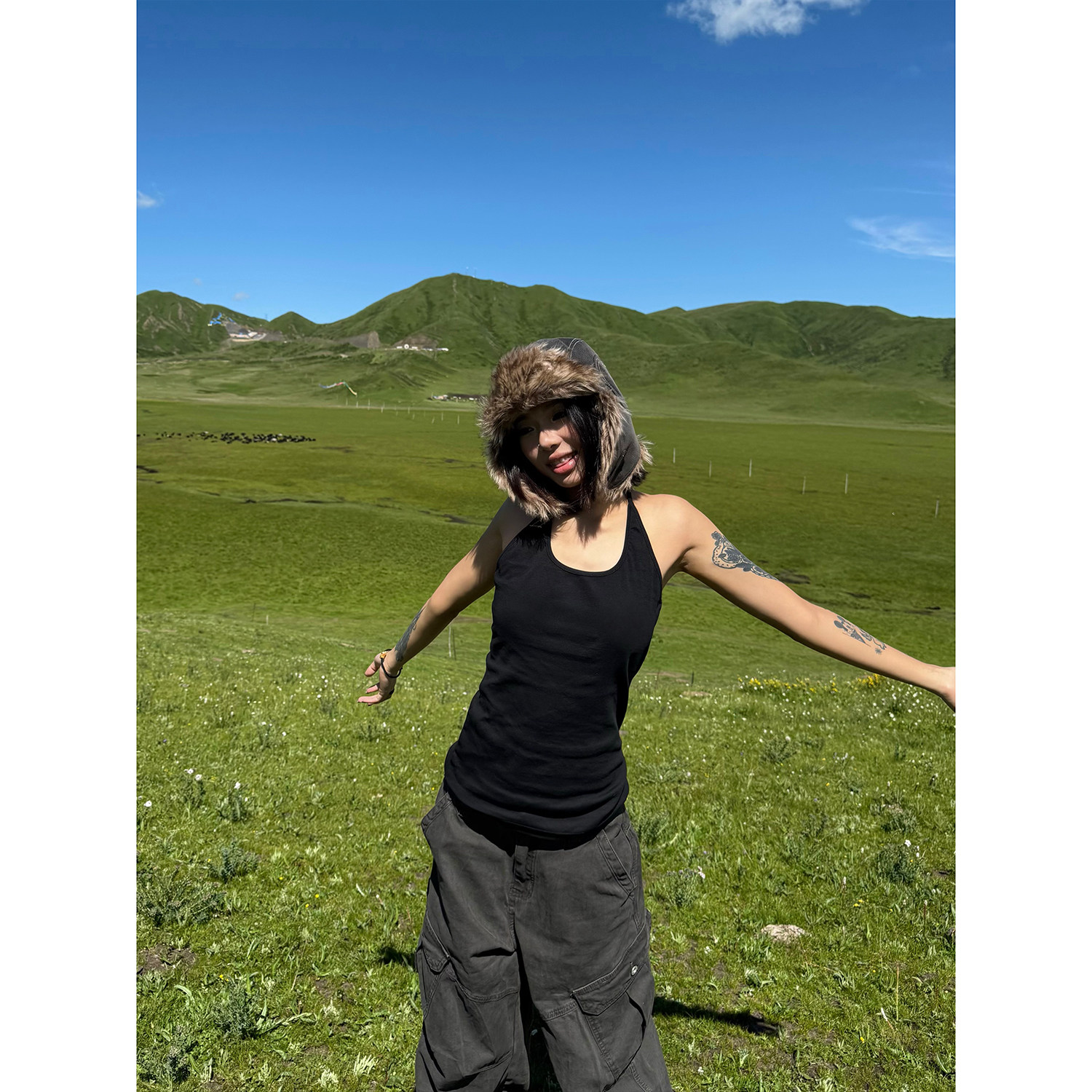 F383 美式复古修身显瘦背心吊带T恤弹力螺纹休闲百搭上衣女辣妹潮,淘宝优惠券,粉丝福利购,淘宝优惠卷