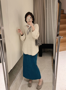 拼色围巾围脖女性冬季