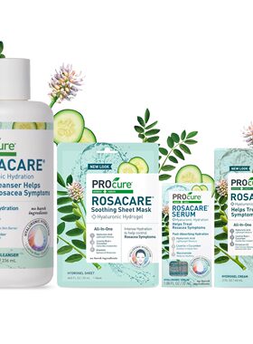 现货 美国原装PROCURE ROSACARE酒渣鼻减红CC面霜透明质水凝胶
