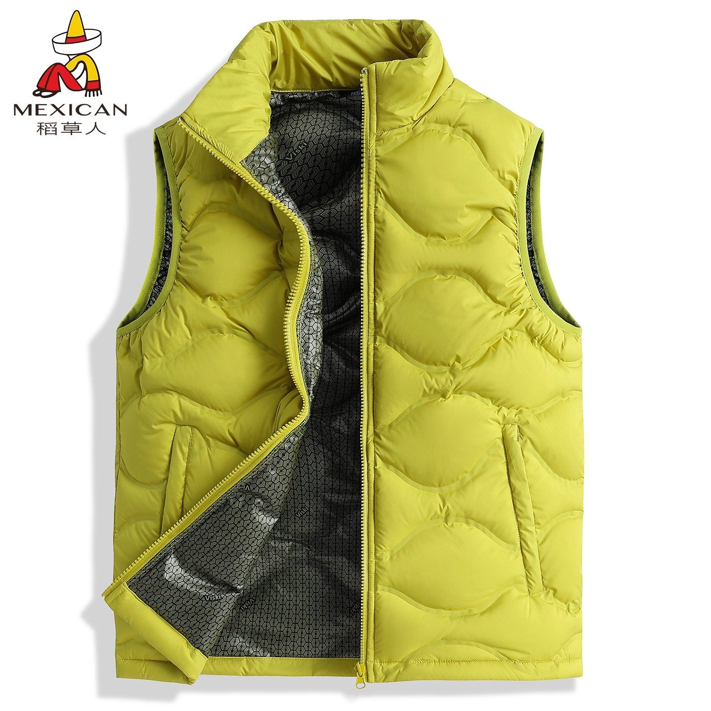 稻草人石墨烯羽绒马甲男立领新款秋冬季户外防风防水保暖背心女士,淘宝优惠券,粉丝福利购,淘宝优惠卷