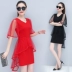Đầm nữ 2019 khí mới thời trang phần dài cỡ lớn váy nhẹ nhàng siêu tiên váy eo mỏng - Sản phẩm HOT