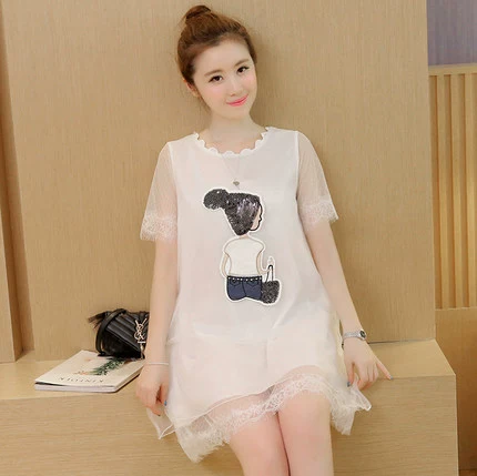 Модное платье, мини-юбка, длинная летняя кружевная юбка, короткий рукав, коллекция 2021, средней длины, свободный крой, популярно в интернете