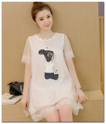 Модное платье, мини-юбка, длинная летняя кружевная юбка, короткий рукав, коллекция 2021, средней длины, свободный крой, популярно в интернете