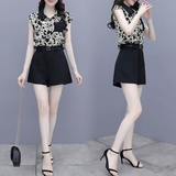 Летний шифоновый комплект, коллекция 2023, городской стиль, яркий броский стиль, в западном стиле, подходит для подростков