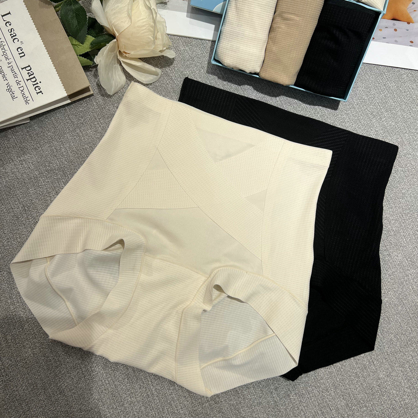 3条盒装高腰收腹塑身内裤女春夏季透气舒适无痕美体短裤大版纯色,淘宝优惠券,粉丝福利购,淘宝优惠卷