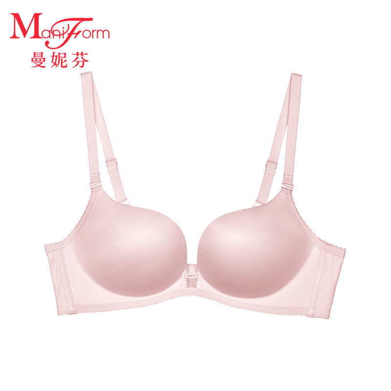 曼妮芬舒适无钢圈文胸 胸罩上薄下厚 美背侧收上托姓感聚拢女内衣 曼妮芬舒适无钢圈文胸 胸罩上薄下厚 美背侧收上托姓感聚拢女内衣