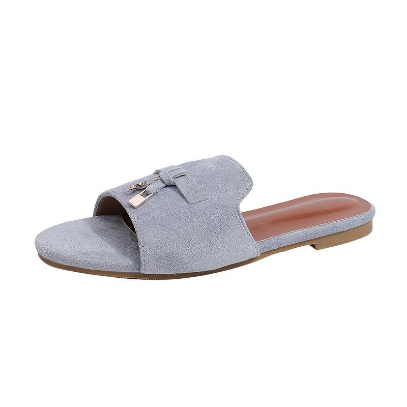 小个子平底一字拖鞋女2025新款夏外穿露趾穆勒凉鞋小码女鞋323334,淘宝优惠券,粉丝福利购,淘宝优惠卷