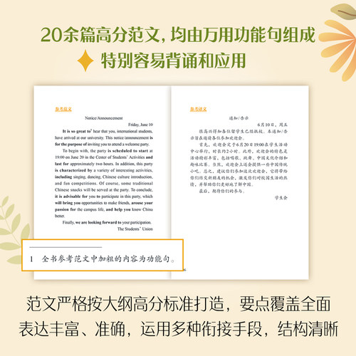 现货速发】2026石雷鹏考研英语作文冲刺背诵手册背诵20篇30个功能句26考研英语一英语二高分写作模板冲刺背诵范文高分满分模板2025 - 图2