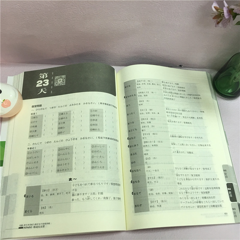 现货包邮 新日本语能力测试50天逐级突破N5N4N3单词天天背 邢莉 第2版 日语考级必备单词词汇 日语考试辅导用书 大连理工 - 图2