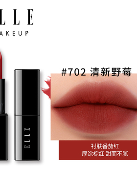 ELLE慕斯哑光唇膏雾面口红不易脱色自然易上色正品唇妆唇膏