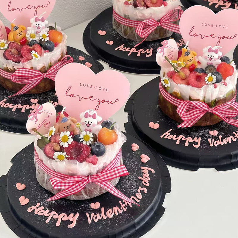 韩系情人节抱爱心蝴蝶结小狗蜡烛蛋糕装饰情侣表白love卡片装扮,淘宝优惠券,粉丝福利购,淘宝优惠卷