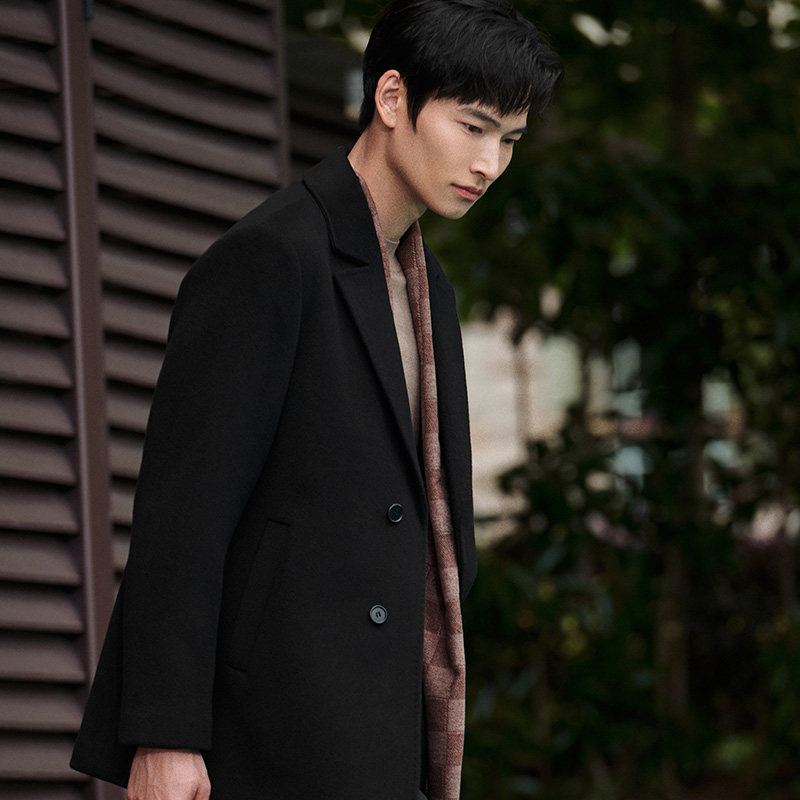 报喜鸟2025秋冬新款男士商务正装毛呢大衣休闲百搭绵羊毛上衣外套,淘宝优惠券,粉丝福利购,淘宝优惠卷