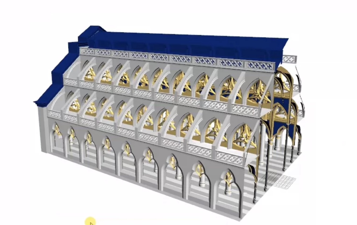 【csp3d】哥特走廊模型 优动漫csp必须在2.0版本以上才可以用 - 图2