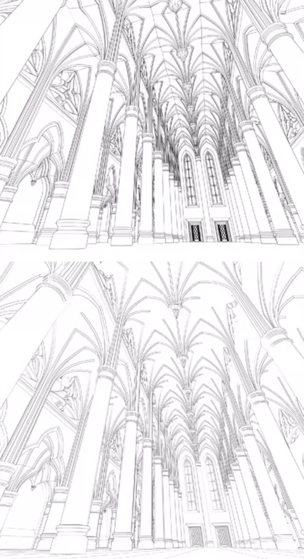 【csp3d】哥特走廊模型 优动漫csp必须在2.0版本以上才可以用 - 图1