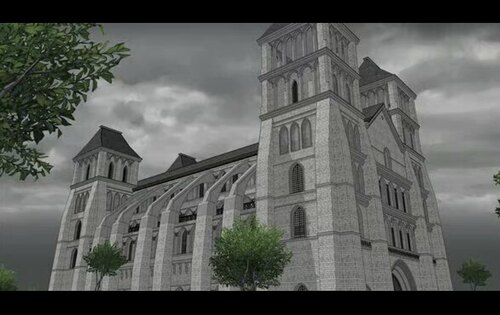 【acon3d】西幻村庄奇幻小镇绘画模型  skp模型直接拍 - 图1