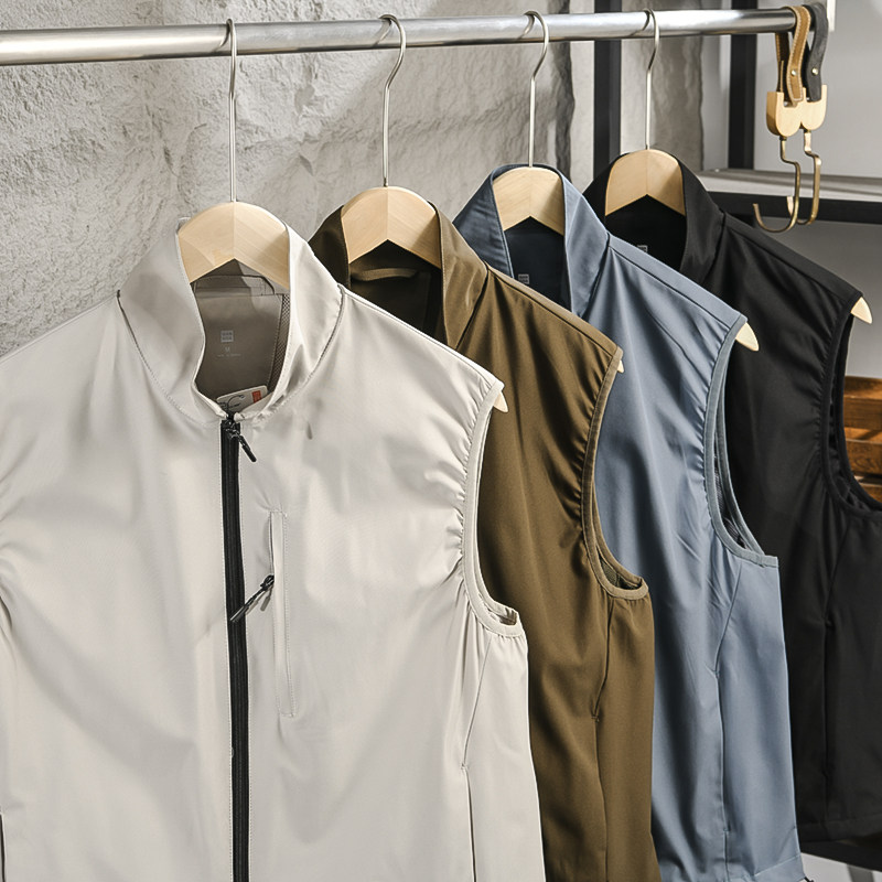 通勤简约2025年春季男女情侣款户外防风立领机能时尚休闲背心马甲,淘宝优惠券,粉丝福利购,淘宝优惠卷