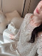 2026 Early Spring Original Design Beaded Luxury Blouse Lace Blouse Top