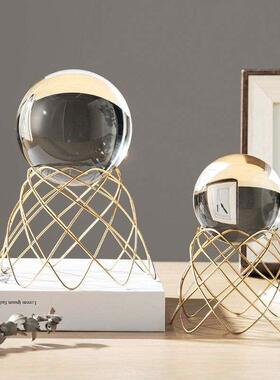 Nordic Metal Crystal Ball Ornaments Crafts Creative Geometri