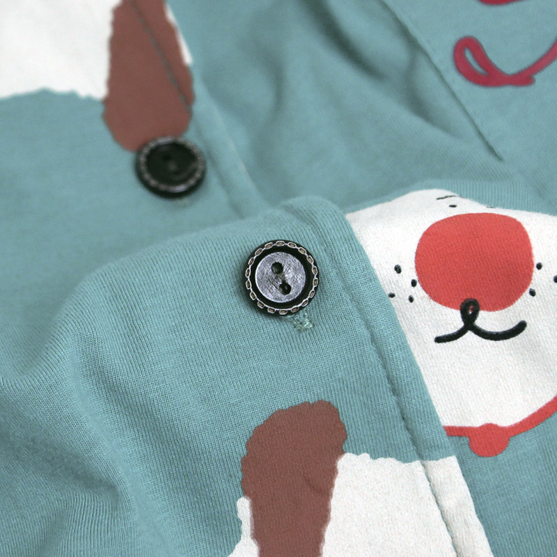 秋季纯棉长袖春秋冬宽松甜美睡衣 千茵语睡衣/家居服套装