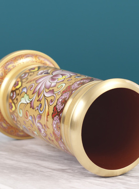 彩香筒香筒珐琅室内纯铜
